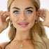 Sudraba komplekts "Kristāla Lāse (Aqua Bohemica)" ar Preciosa™ kristāliem